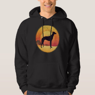 Greyhound Windhound Retro 13 Hoodie