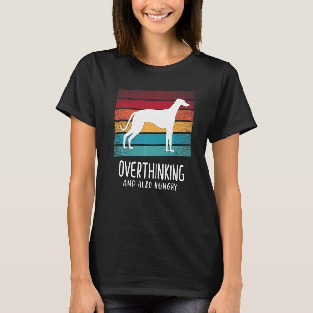 Greyhound Windhound Retro  8 T-Shirt (Front)