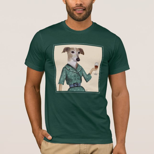 Greyhound Wine Snob T-Shirt (Front)