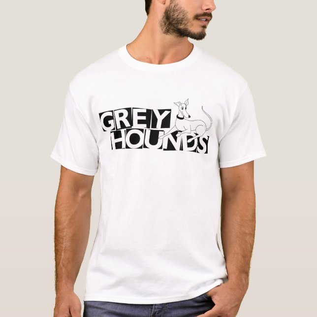 Greyhounds Block Letters T-Shirt (Front)