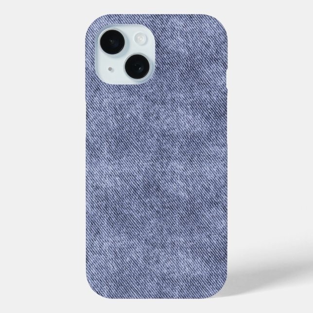 Greyish Blue Denim Pattern Case-Mate iPhone Case (Back)