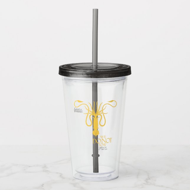 Greyjoy Sigil - We Do Not Sow Acrylic Tumbler (Front)