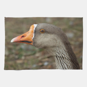 Greylag Swan Goose Cross Tea Towel