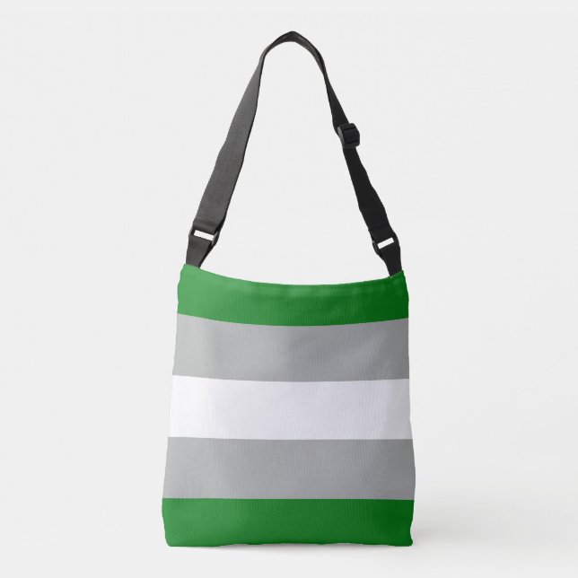 Greyromantic Pride Flag Crossbody Bag (Front)