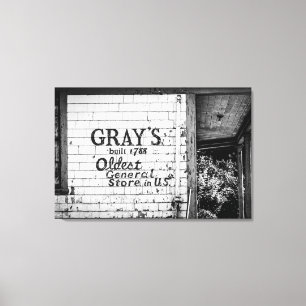Grey's General Store Canvas Print