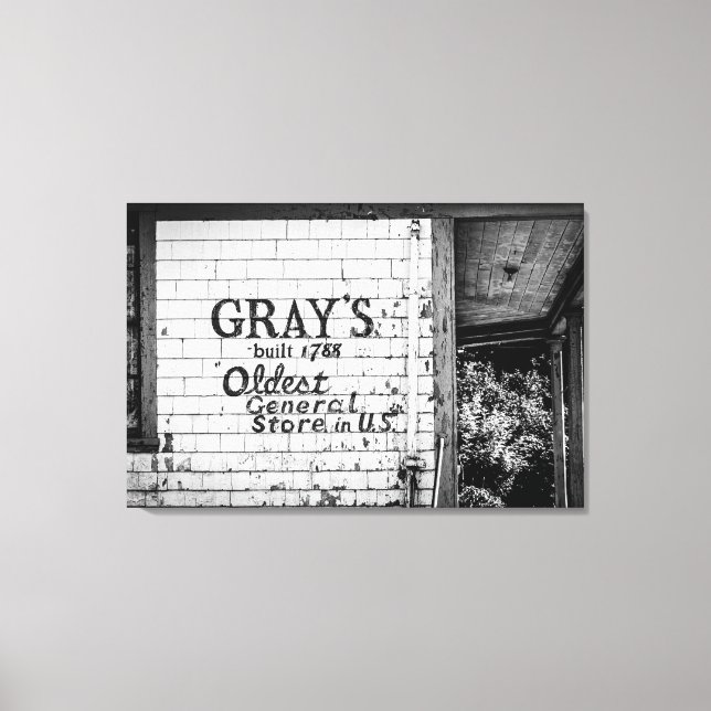 Grey's General Store Canvas Print (Front)