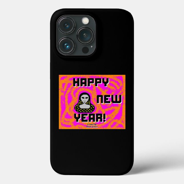 Greys New Year Wishes Apple iPhone 13 Pro Case (Back)
