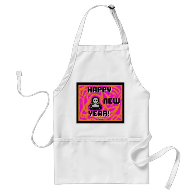 Greys New Year Wishes Apron (Front)