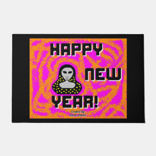 Greys New Year Wishes Door Mat