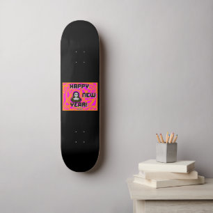 Greys New Year Wishes Skateboard