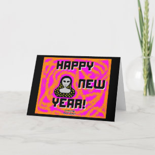 Greys New Year Wishes Standard Greeting Card