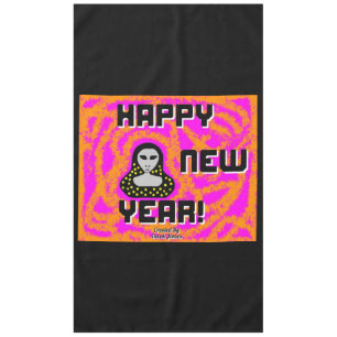 Greys New Year Wishes Tablecloth
