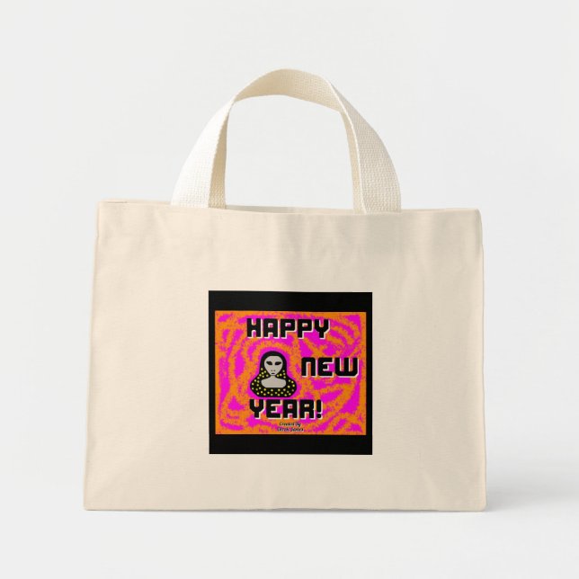 Greys New Year Wishes Tiny Tote Bag (Front)