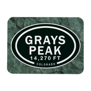 Greys Peak 14,270 FT CO Mountain Magnet