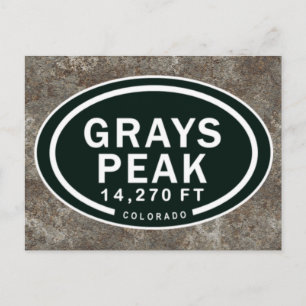 Greys Peak 14,270 FT CO Mountain Postcard