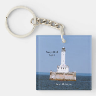 Greys Reef Light acrylic key chain
