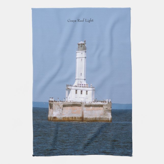 Greys Reef Light kitchen towel (Vertical)