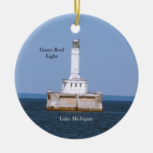 Greys Reef Light ornament (Front)