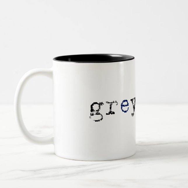 Greysacle Coffe Mug - White (Left)