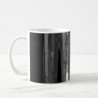 Greyscale Abstract B&W Art Coffee Mug
