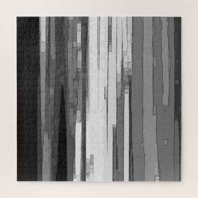 Greyscale Abstract B&W Art  Jigsaw Puzzle (Vertical)