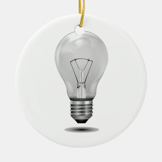 greyscale lightbulb graphic realistic.png ceramic tree decoration (Front)