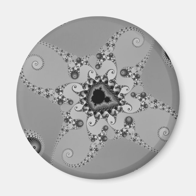 Greyscale Octopuses Magnet (Front)