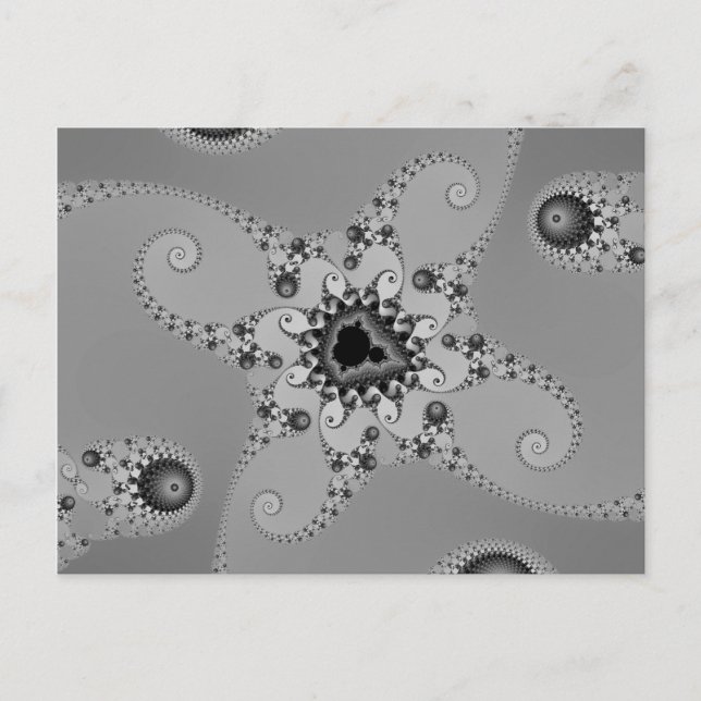 Greyscale Octopuses Postcard (Front)