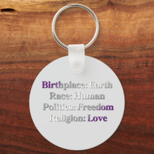 Greysexual Pride - Birthplace: Earth. Race: Human Key Ring