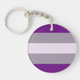 Greysexual Pride Flag Key Ring