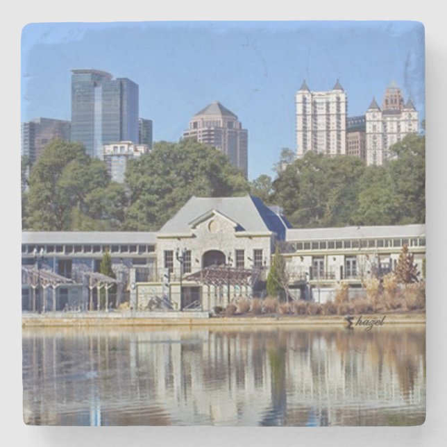 Greystone Piedmont Park Atlanta Marble Coaster (Front)
