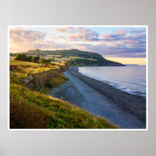 Greystones Beach Poster Ireland Coastal Poster