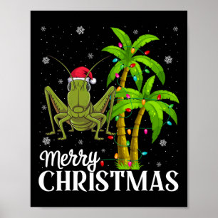 Grhopper Lovers Men Women Christmas Tree Lights Be Poster