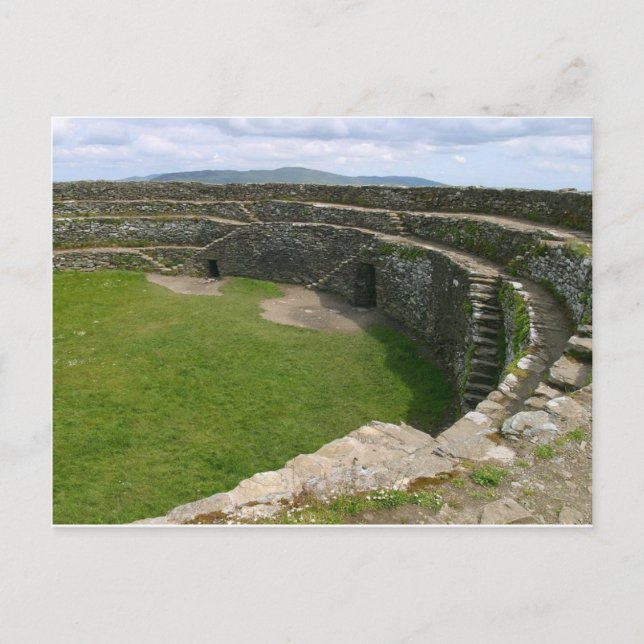 Griahan of Aileach stone fort Postcard (Front)