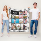 Grid black white 12 photo modern minimal abstract