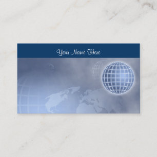 Grid Globe, Your Name Here Business Card