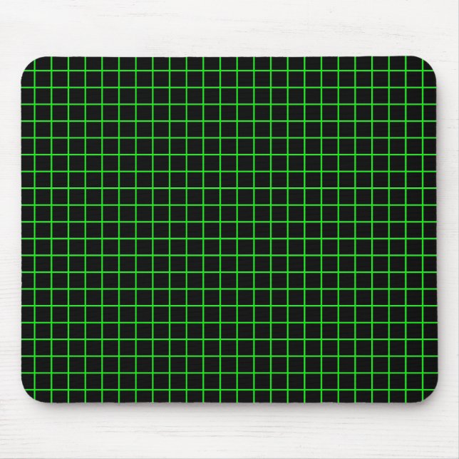 grid green mouse pad (Front)