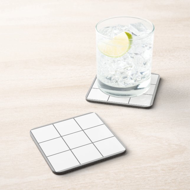Grid Grey Coaster (Right Side)