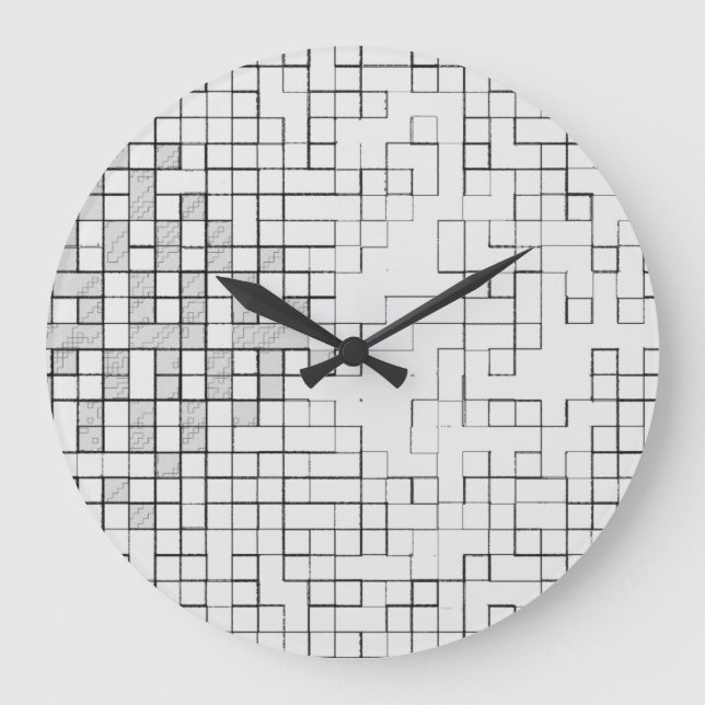 Grid Locked 10.75 Inch Wall Clock (Front)