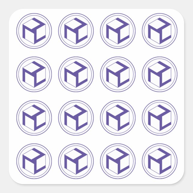 Grid of  Antahkaranas  -Antahkarana square -female Sticker (Front)