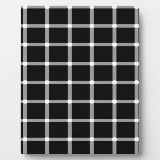 Grid Optical Illusion Design Plaque