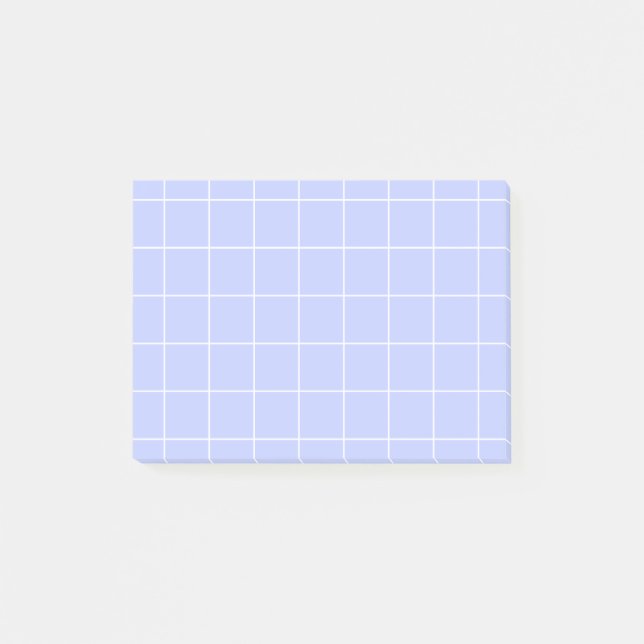  Grid paper: minimalist grid (light lavender) Post-it Notes (Front)