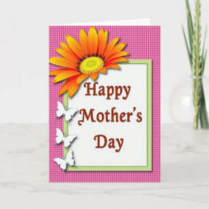 Grid Pattern Mothers Day Card