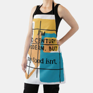 Grid Rectangles All-Over Print Apron