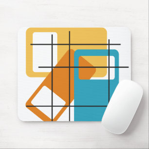 Grid Rectangles Mouse Pad
