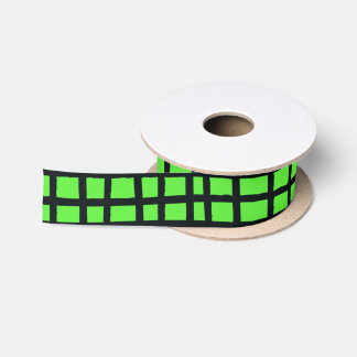 Gridlines Satin Ribbon
