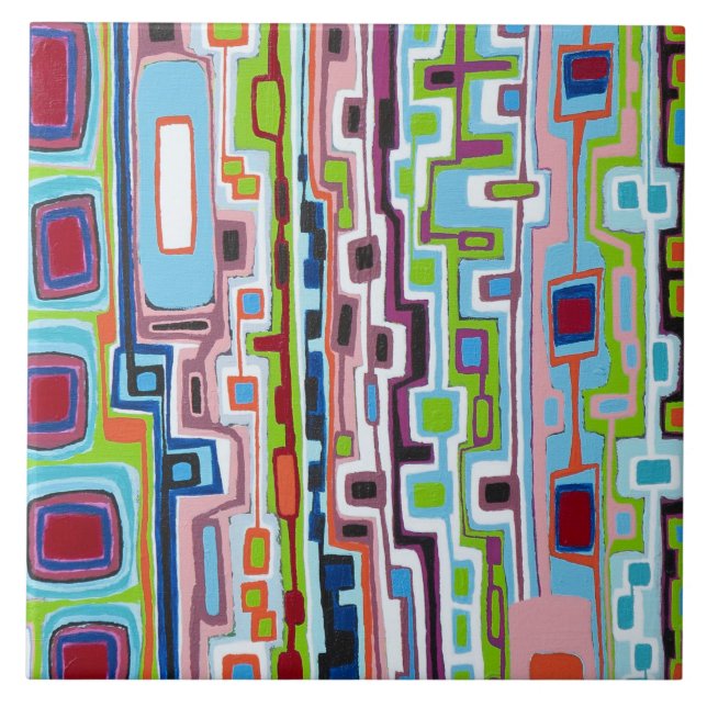 Gridlock 6 x 6 Ceramic Tile (Front)