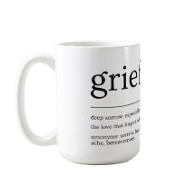 Grief Definition Mug – Minimalist Bereavement Gift