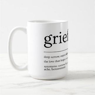Grief Definition Mug – Minimalist Bereavement Gift