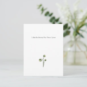 Grief Mourning Sorry For Your Loss Card
